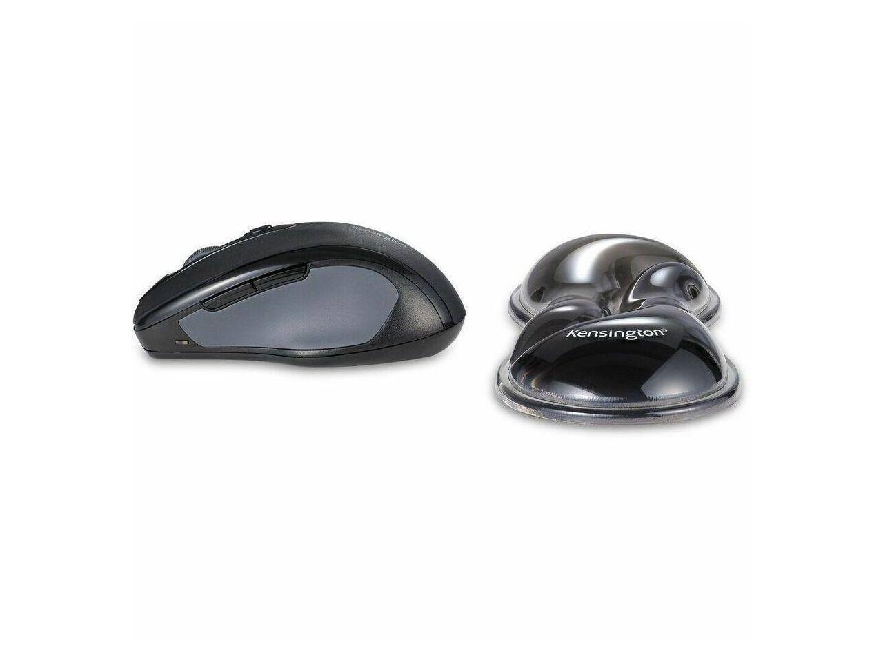 Alt View 2. Kensington - Kensington Slim Duo Gel Wrist Rest - Gray/Black - Strain Resistant - Mouse/Trackball - 1 - Gray.