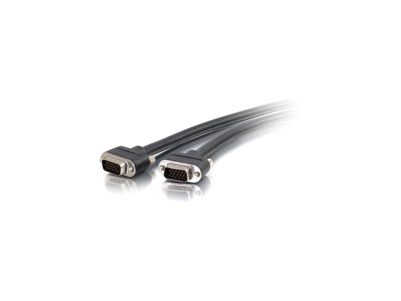 Front. Cables to Go - C2G 50210 VGA Cable - Select VGA Video Cable M/M, In-Wall CMG-Rated, Black (1 Feet, 0.3 Meters).