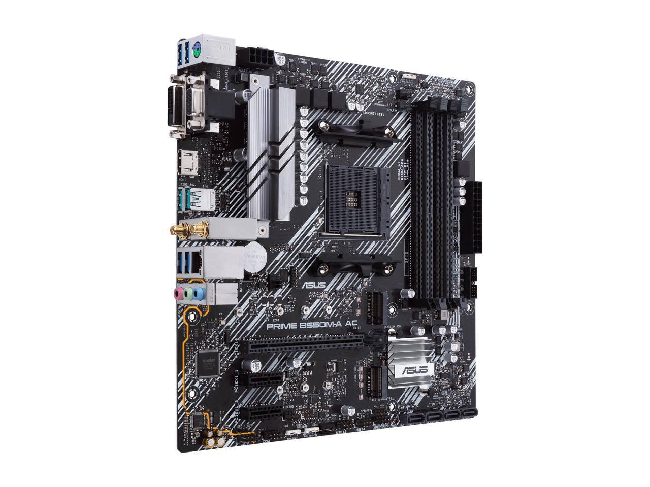 The corrected text is:

"ASUS PRIME B350M-A AC"