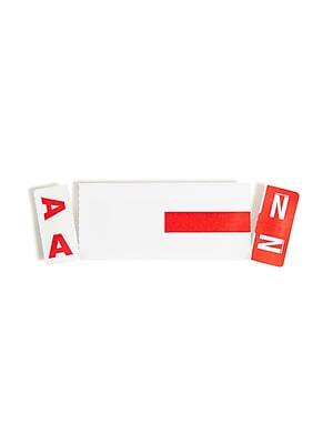 Alt View 5. Smead - Alphabetical Character Labels, A And N, Red, 100/Pk - Red.