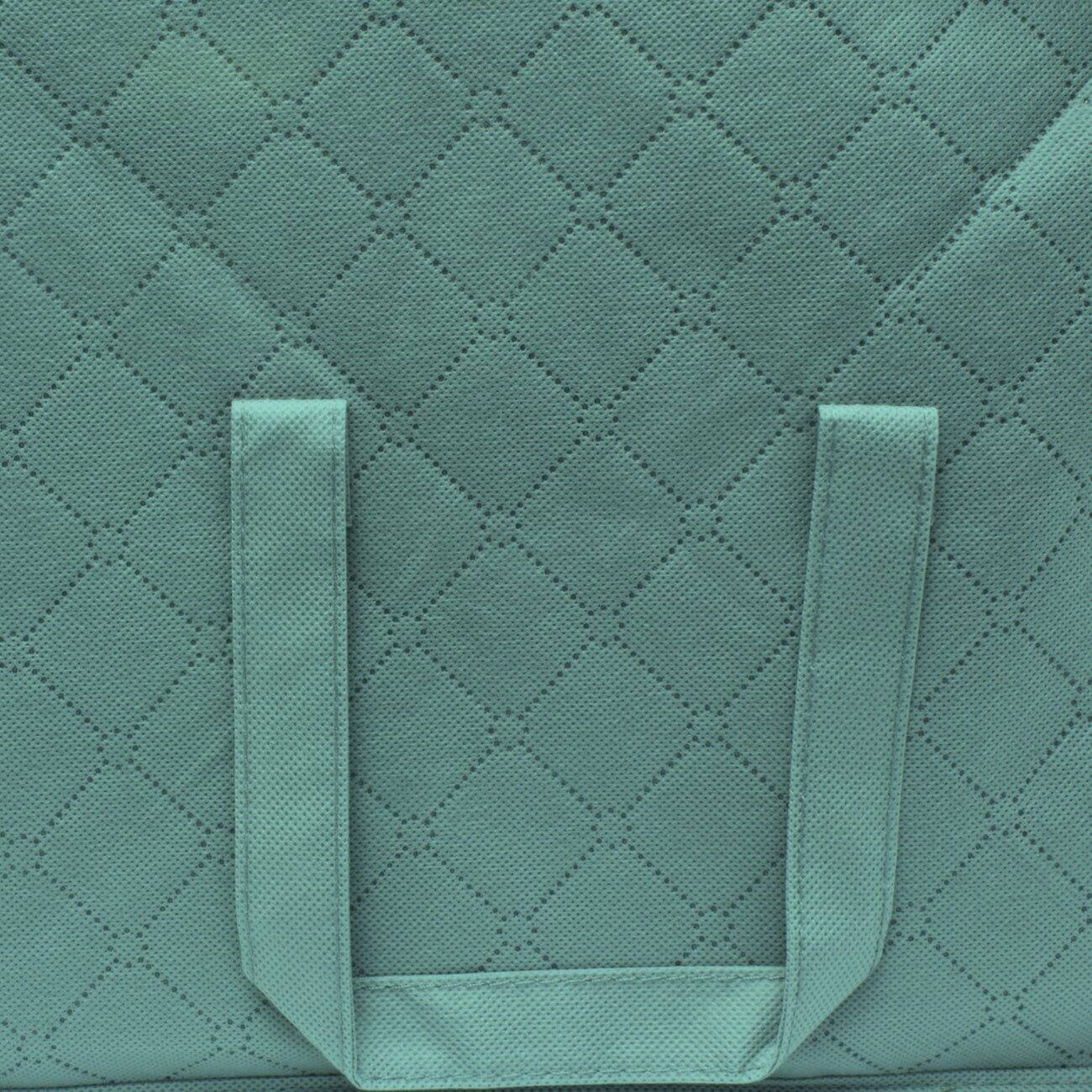 Alt View 4. Sorbus - Sorbus 1-Pc Foldable Storage Bag Organizers, 3 Sections, Great for Clothes, Blankets, Closets, Bedrooms, and More - Teal.