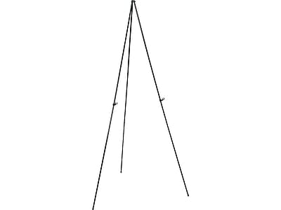 Alt View 1. Quartet - Instant Easel Display Easel, 63" Aluminum - Black.