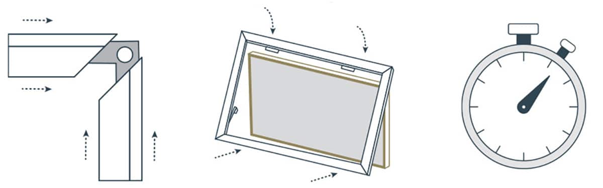 Alt View 12. Deco TV Frames - Alloy Prismatic Bezel for Samsung The Frame TV - 55" - Candy Apple Red.