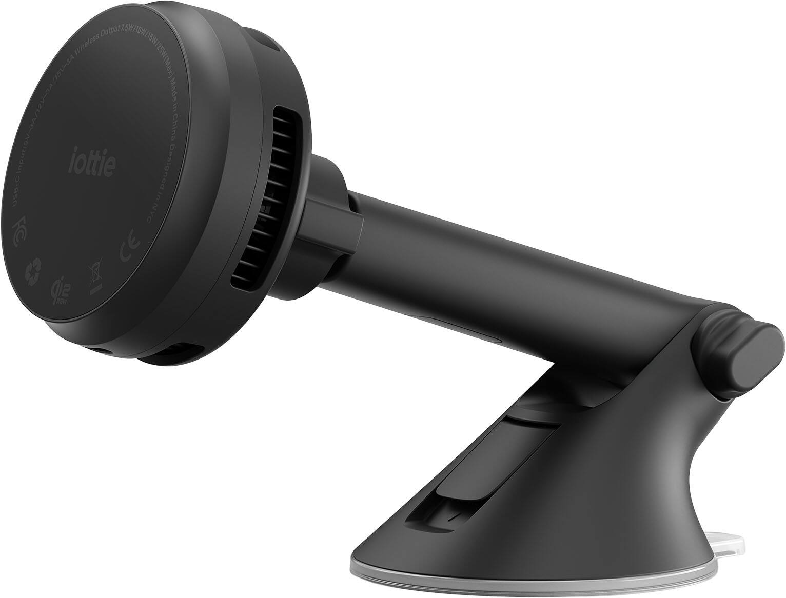 Output: 1.5W/10W/15W/25W (Max)  
Wireless  
15V/2A  
Made in China  
Input: 12V-3A  
Designed in NYC  
CE  
iottie
