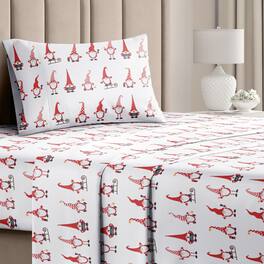 CGK Linens - 4 Piece Christmas Pattern Sheet Set - Soft, Wrinkle-Resistant Holiday Bedding - Twin - Gnomes