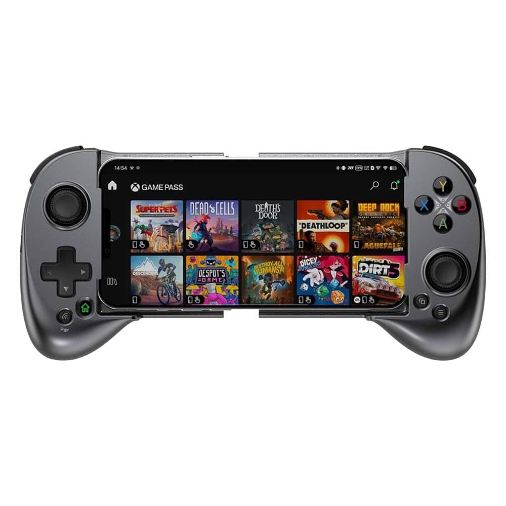 ACJPR - Mobile Game Controller for iPhone/Android, Bluetooth, MFi, Long Battery - Color: Silver Size: For iPhone&Android