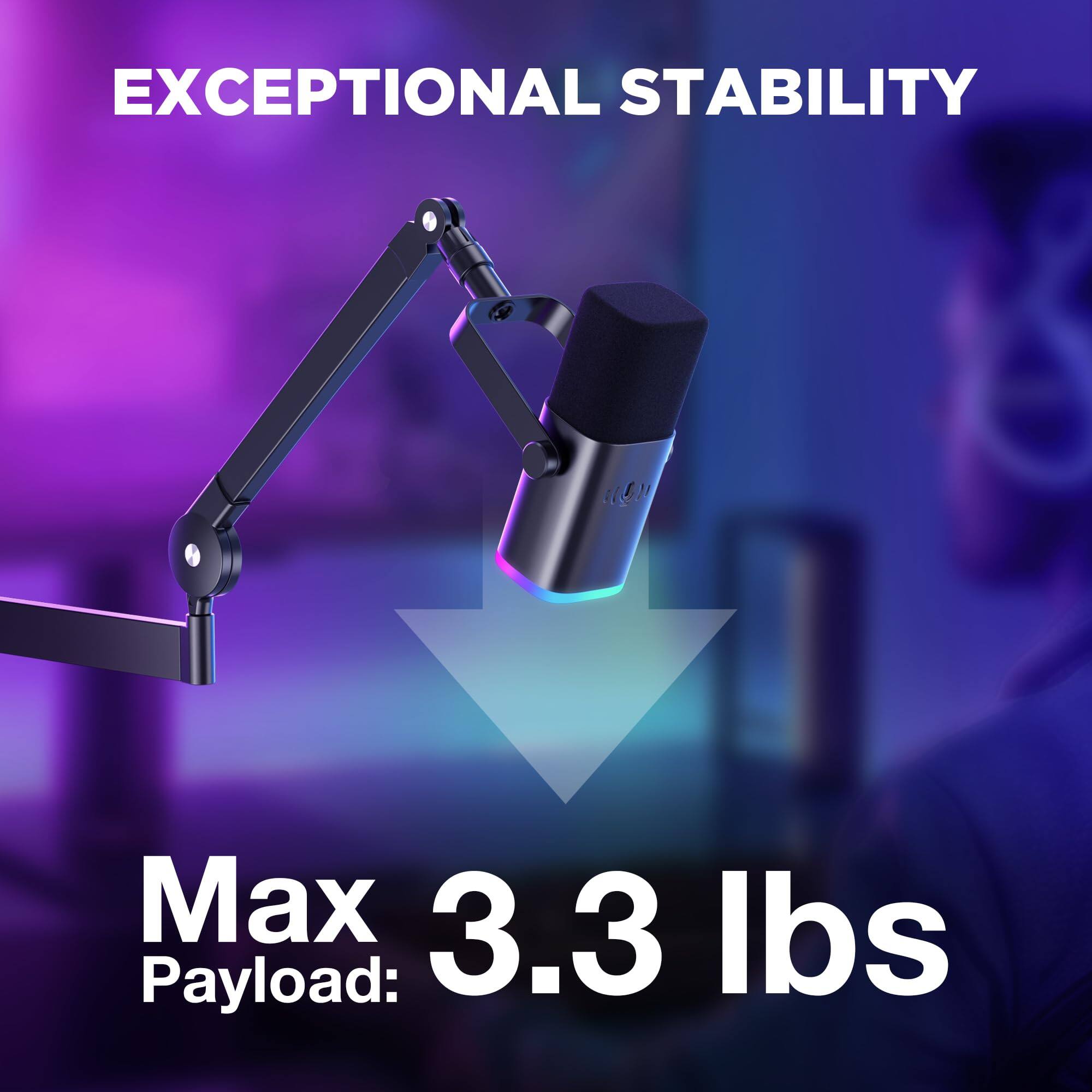 EXCEPTIONAL STABILITY

Max Payload: 3.3 lbs