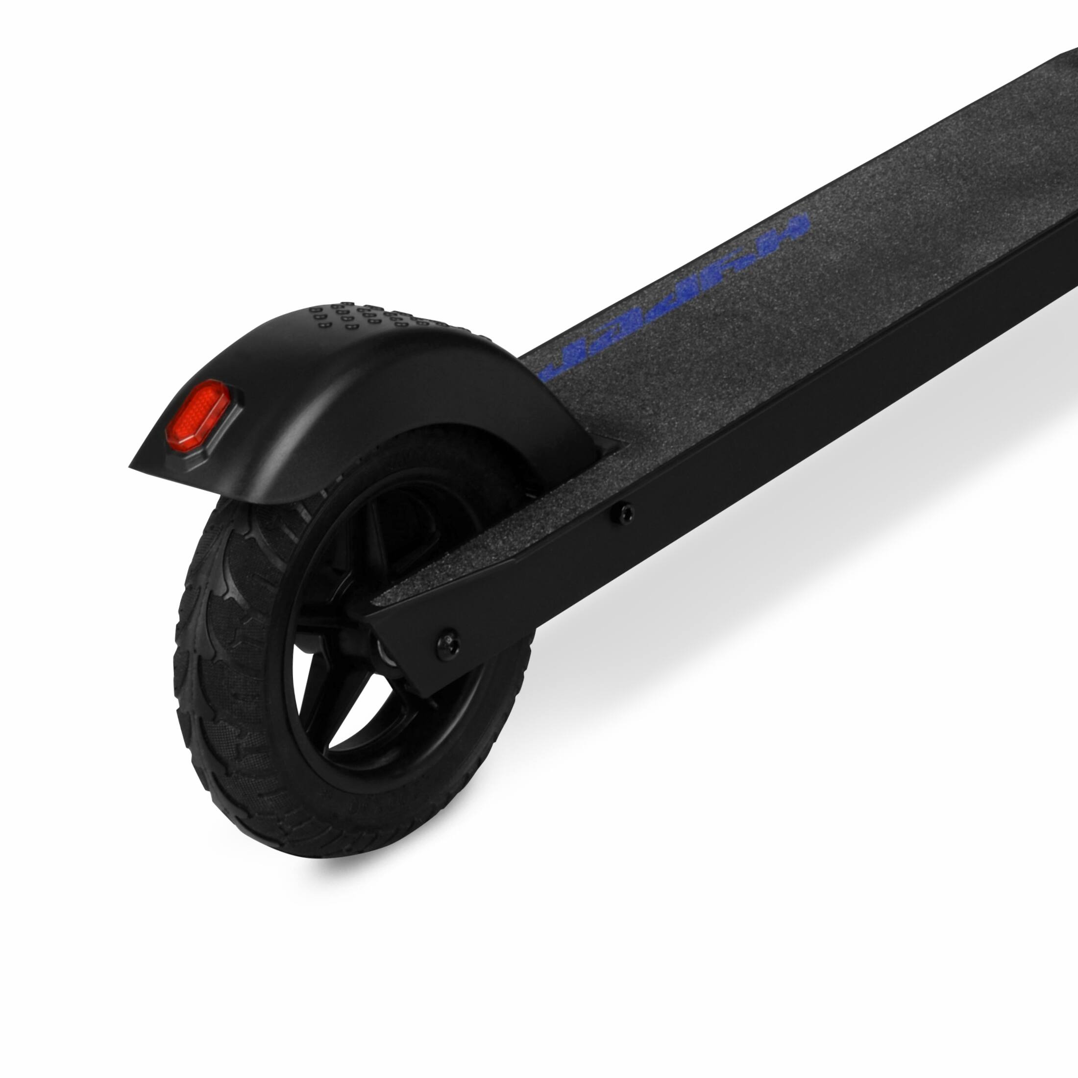 Alt View 10. Hyper - SKUTE X Adult & Teen Foldable Lithium Electric Scooter - 15MPH Speed - 12 Mile Range - Throttle -UL APPROVED & CERTIFIED - Black/Blue.