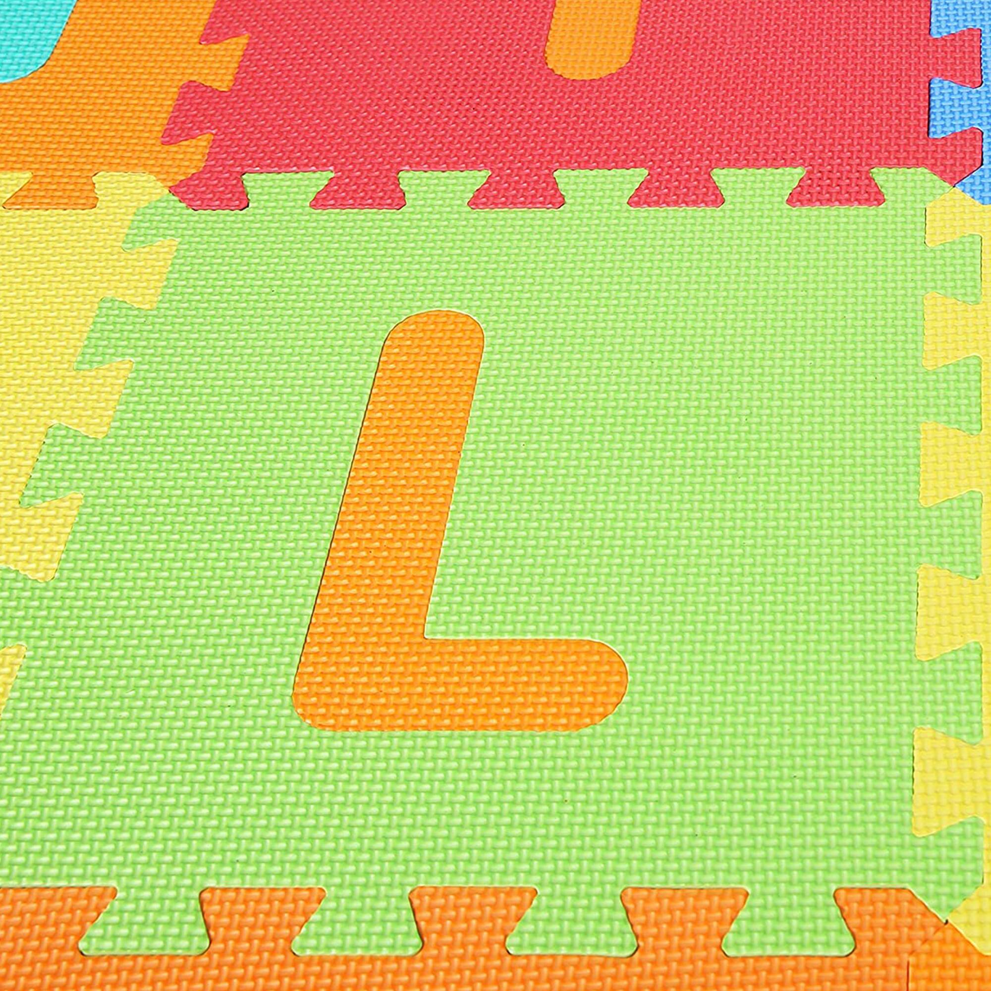 Alt View 8. BalanceFrom Fitness - BalanceFrom 9 Color Thick Interlocking Letter Puzzle Foam Exercise Play Mats, 36 - Multi-color.