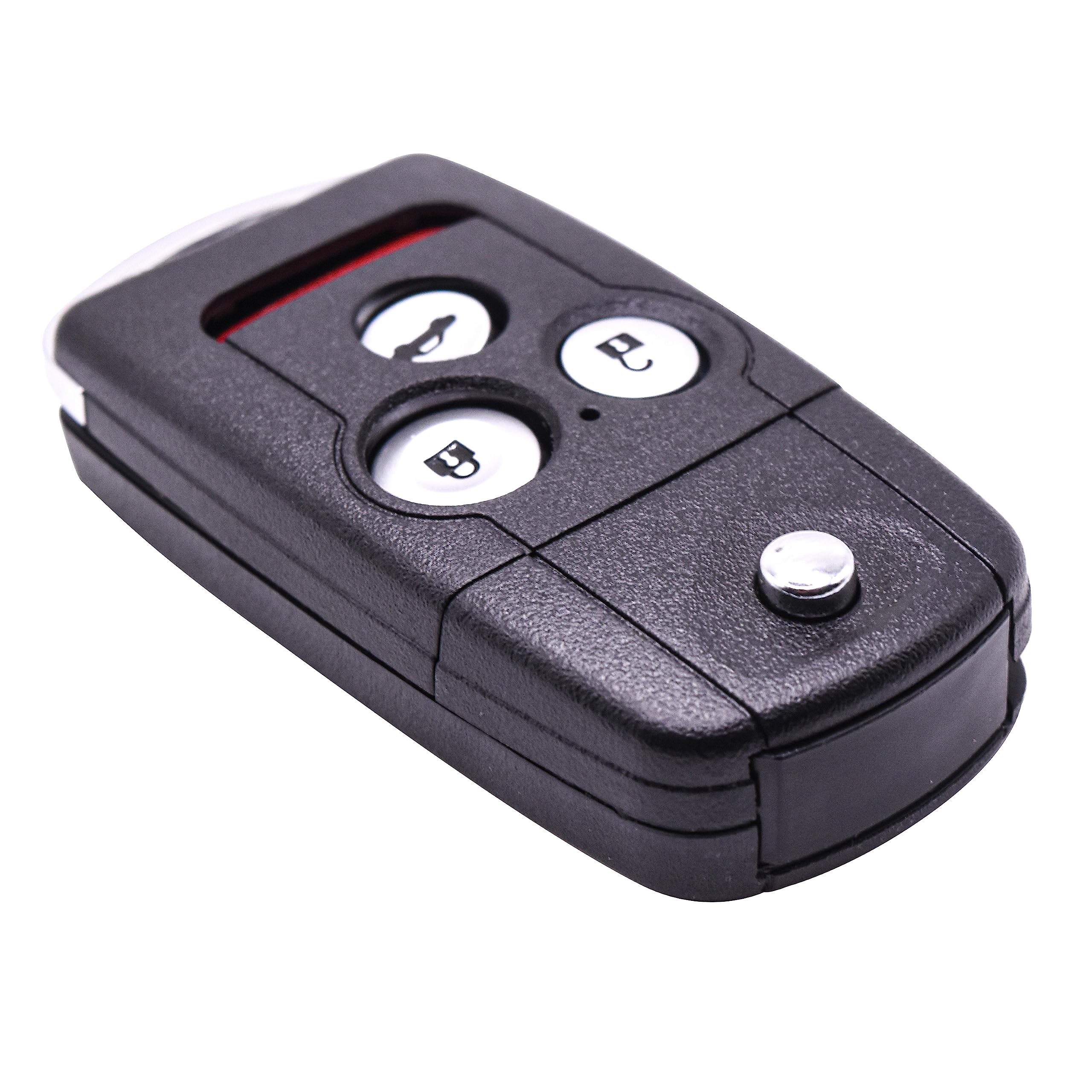 Alt View 2. HQRP - Flip Key Fob Shell Case 4-Button Replacement for Acura MDX RDX TL TSX ZDX Honda Accord - Black.