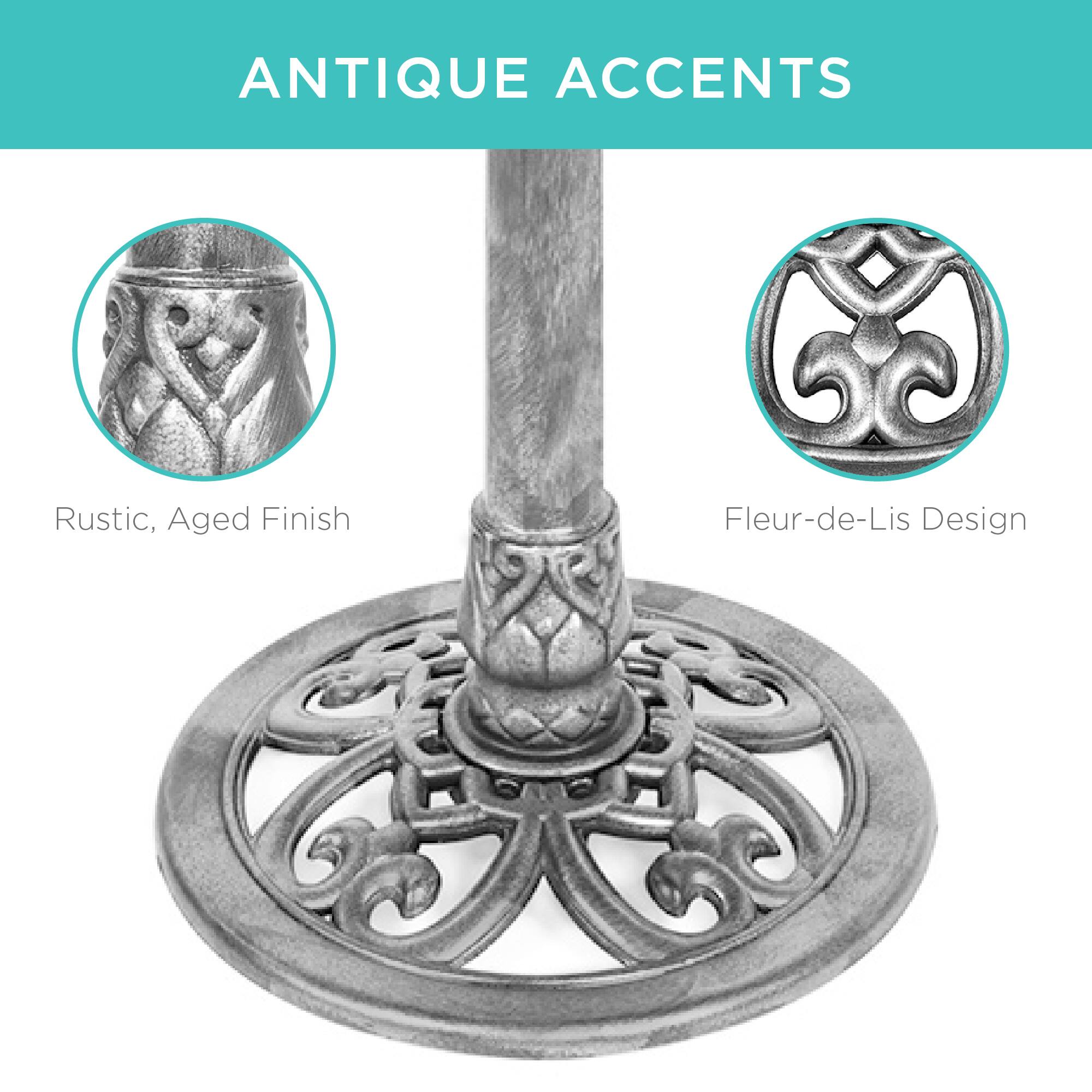 ANTIQUE ACCENTS

Rustic, Aged Finish

Fleur-de-Lis Design