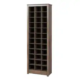 Prepac - Space-Saving Shoe Storage Cabinet, Drifted - Gray