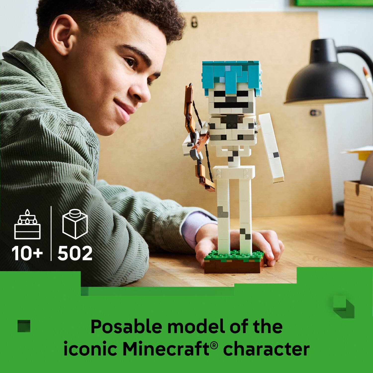 10+ 502 Posable model of the iconic Minecraft® character