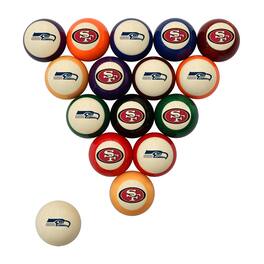 Imperial - Seattle Seahawks vs. San Francisco 49ers Rivalry Retro Billiard Ball Set - Multicolor