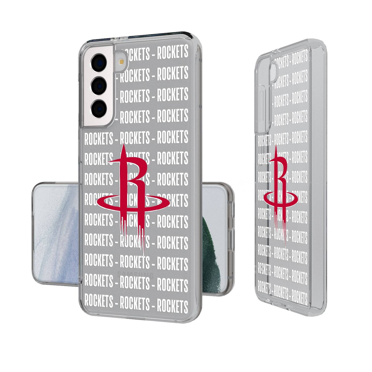 Keyscaper NBA Houston Rockets Text Backdrop Design Galaxy Clear Case ...