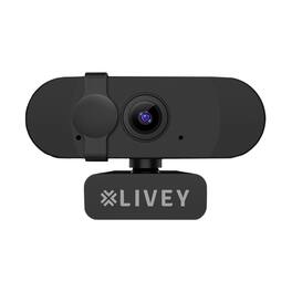 LIVEY - RealSight WC300-Plus Professional webcam with Full HD 1080p, Fixed Focus, 30fps, In-built Mic, Privacy Shutter