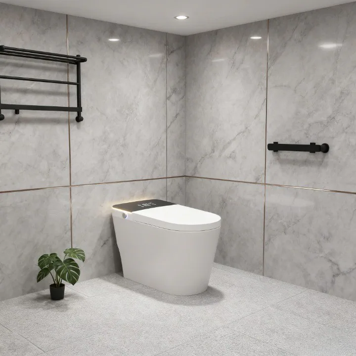 Mirfee - Smart Bidet Toilet w/ Heated Seat | Foot Sensor Flush | Warm Water Wash & Foam Shield - White