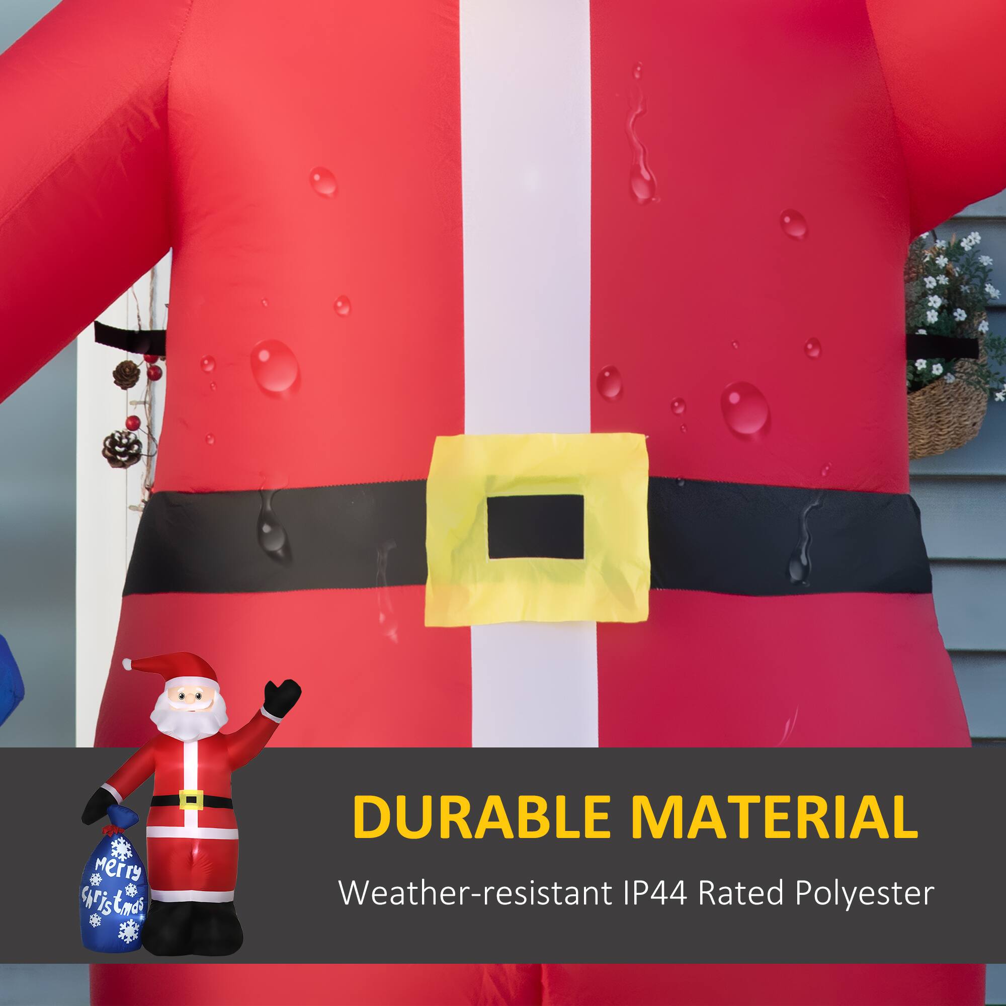 DURABLE MATERIAL  
Weather-resistant IP44 Rated Polyester