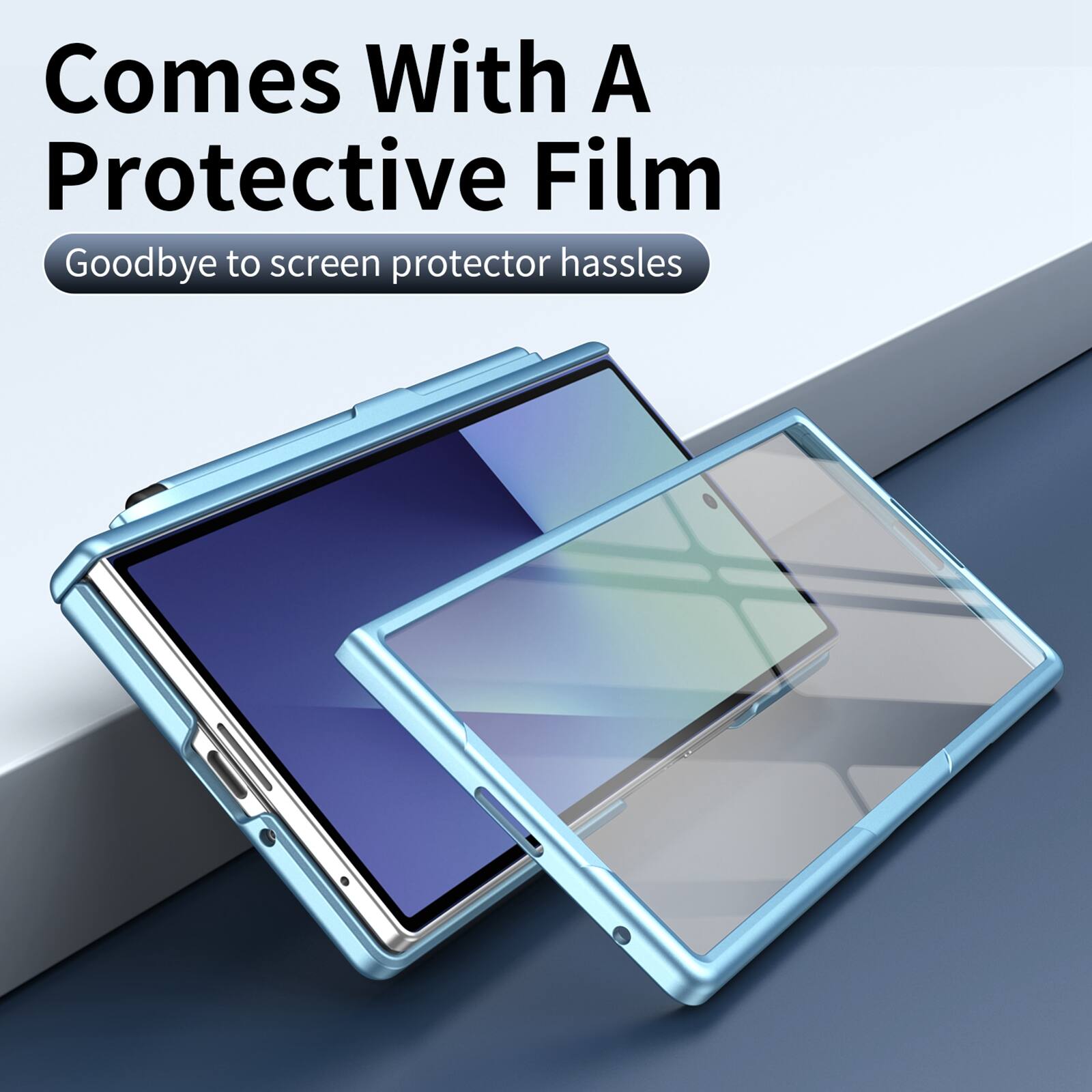 Comes With A Protective Film  
Goodbye to screen protector hassles