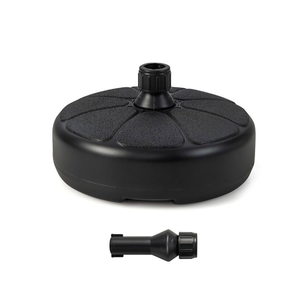 Alt View 3. Pefilos - Umbrella Base, 27 lbs Fillable Round Umbrella Base Stand for Yard Garden Poolside for Outdoor Patio Market Umbrella - Black.