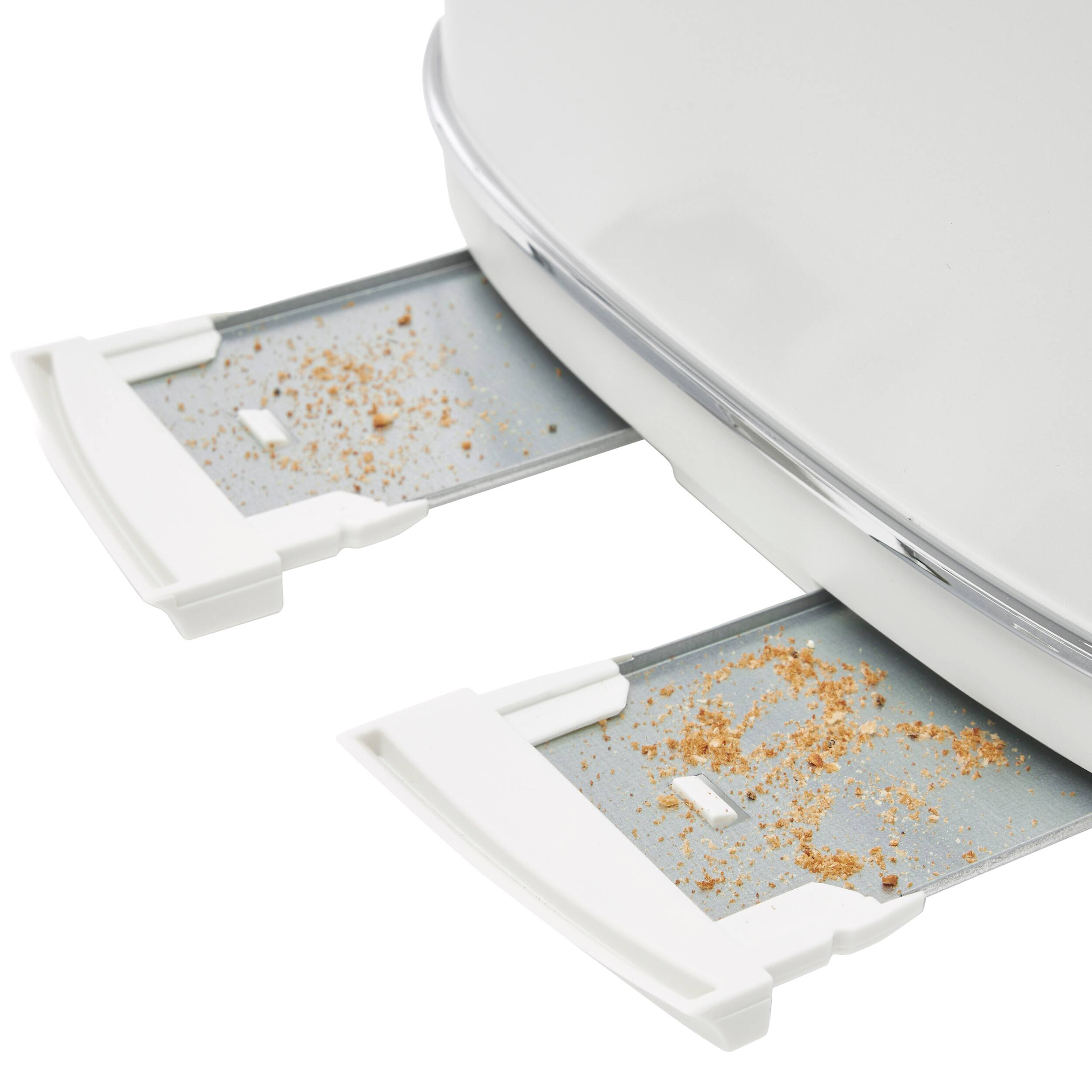 Alt View 13. Haden - Dorset 4-Slice Wide Slot Toaster - Ivory and Chrome.