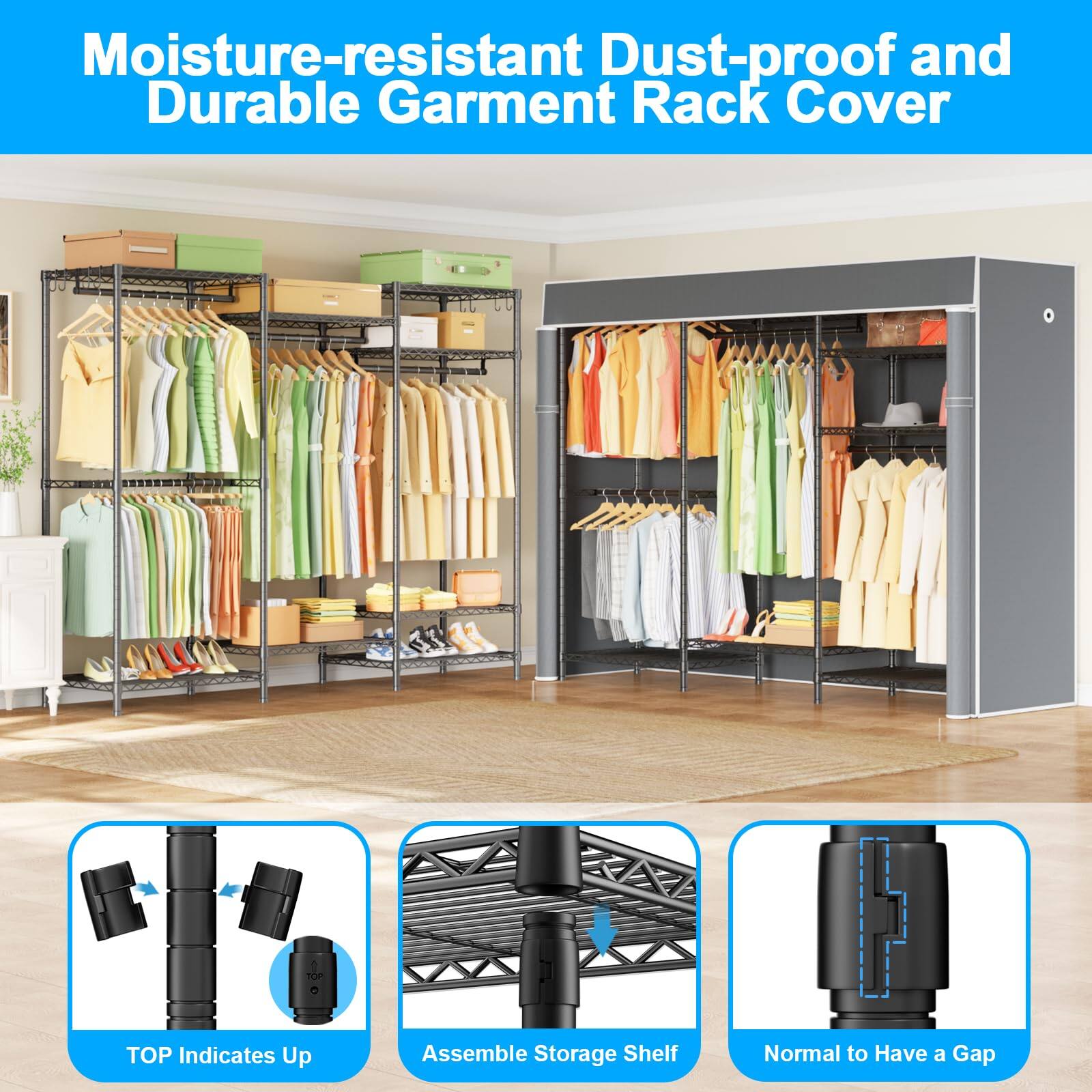 Cedar Assembly E13c Heavy Duty Closet Organizer System Freestanding ...