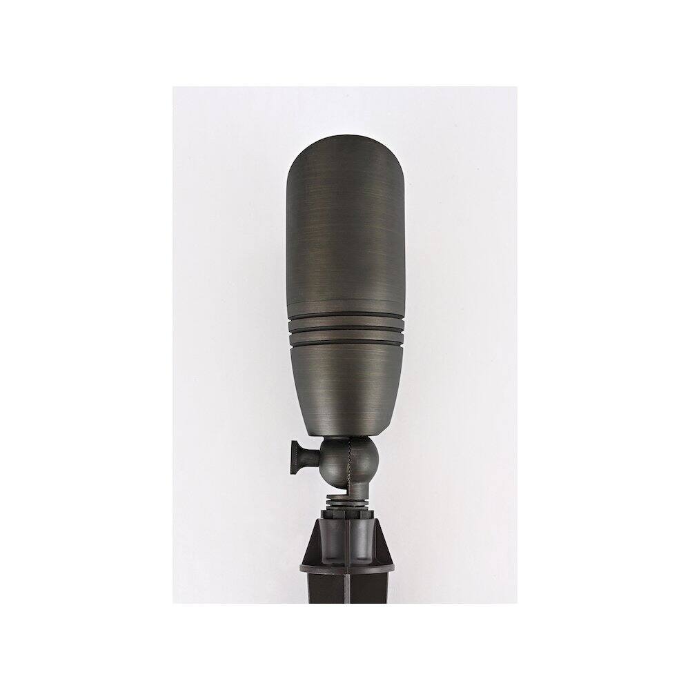 Alt View 1. Elitco Lighting - Outdoor 12V Cast Brass Spot Light - Dark Bronze.