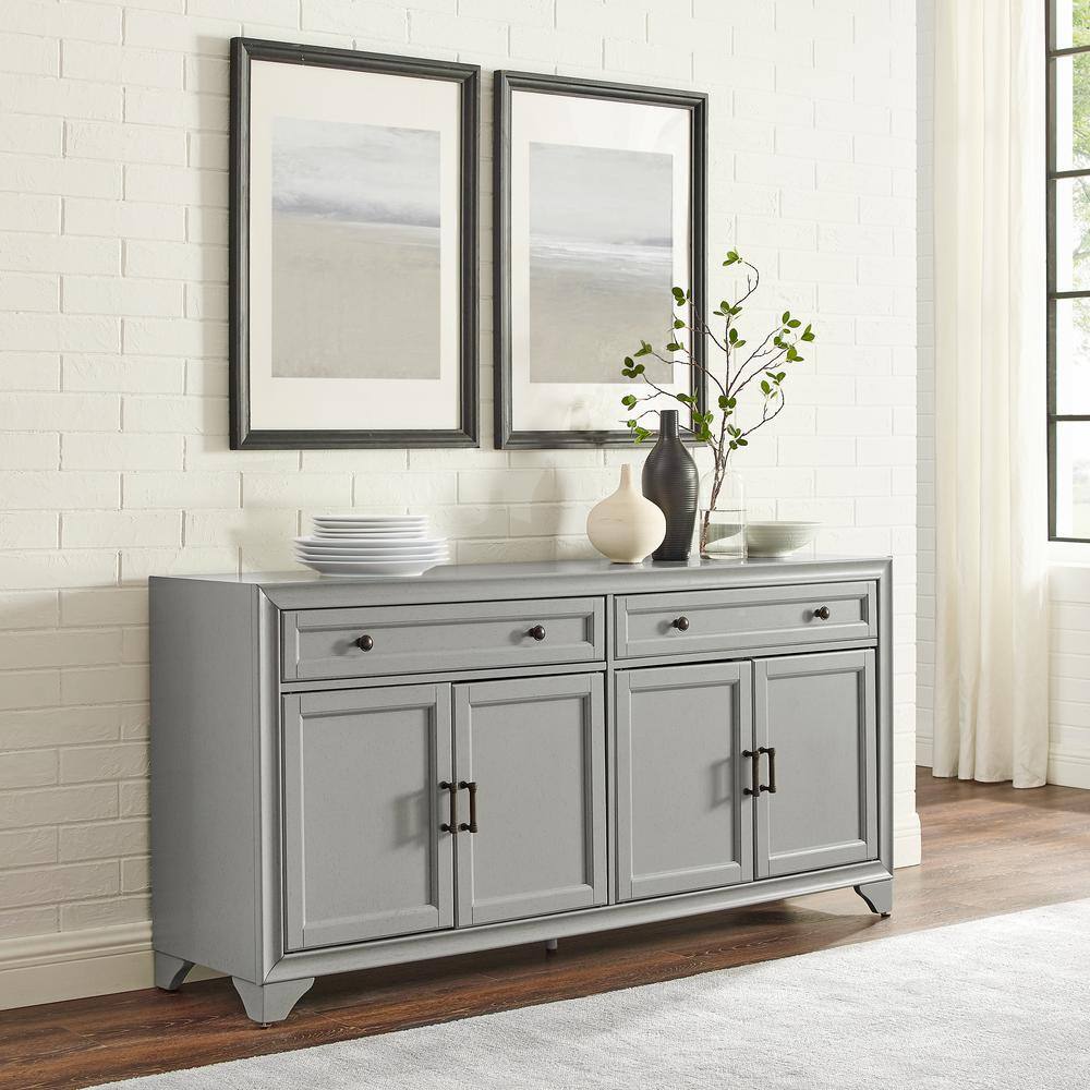 Alt View 8. Crosley Furniture - Tara Sideboard - Distressed Gray.