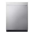 LG - SIGNATURE FlushFit 24-in Top Control Smart Built-In Stainless Steel Tub Dishwasher with 3rd Rack, Quad Wash Pro, 39dBA - Stainless Steel