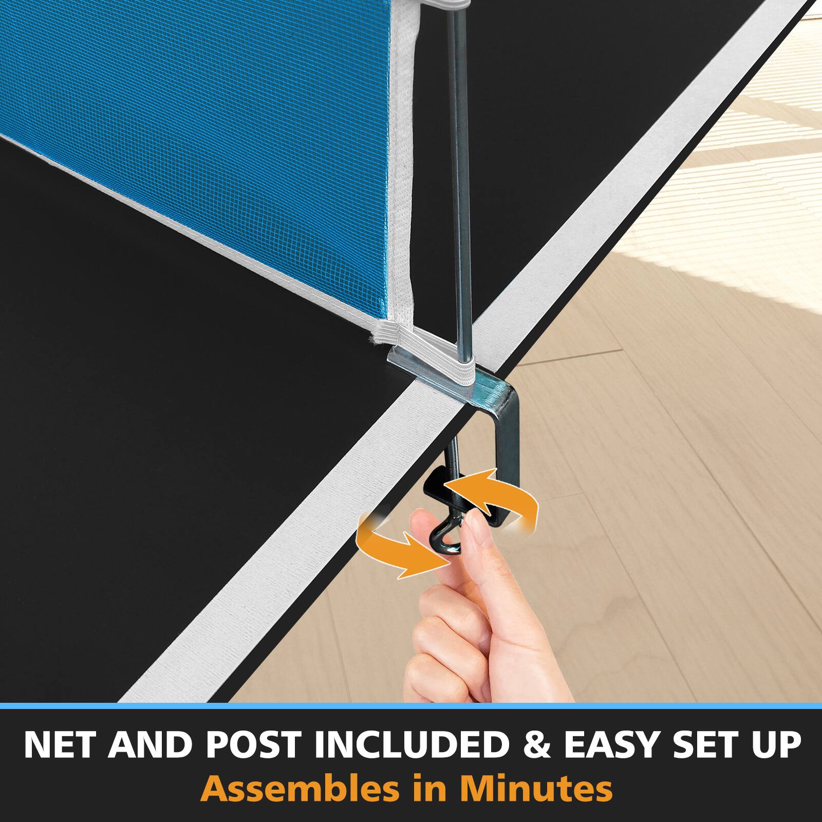 NET AND POST INCLUDED & EASY SET UP  
Assembles in Minutes