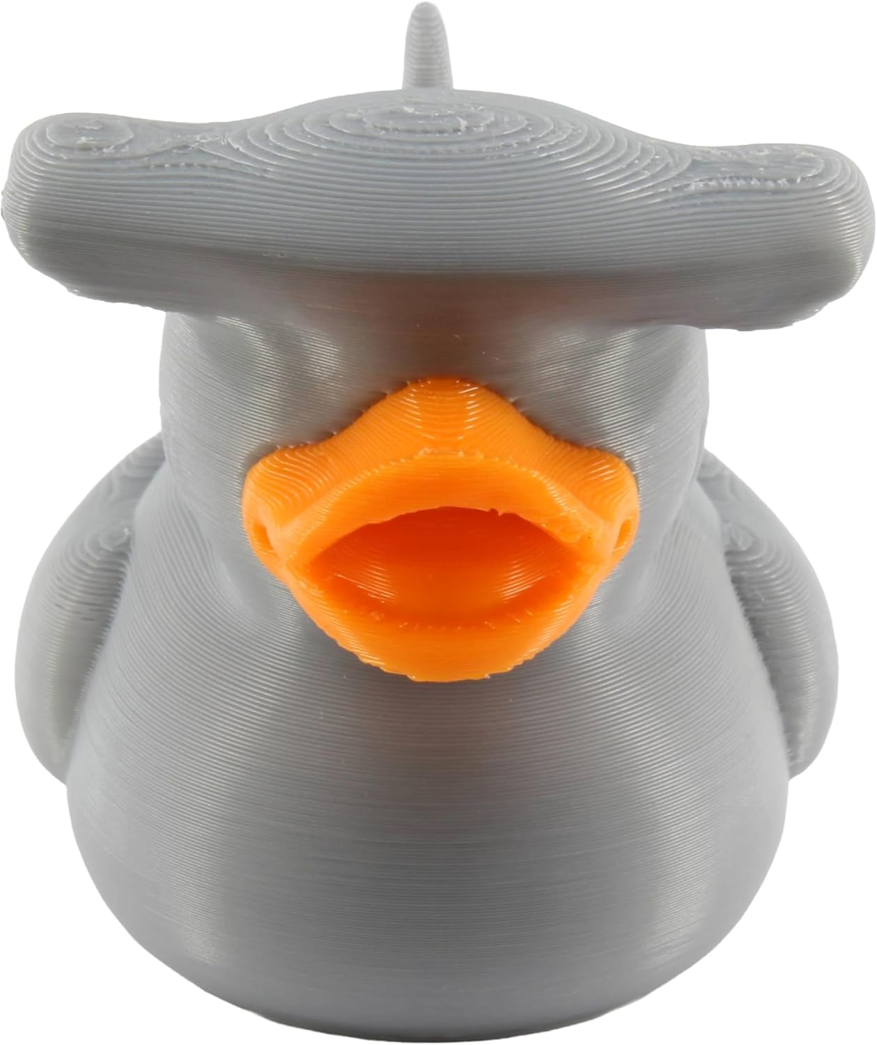 Angle. JuzToys - Hammerhead Shark Duck Figurine, 4x4 Ducking, Fun Car Dashboard Accessory, Unique Shark Gifts, Ducks for Cars by PowerTRC - Gray.