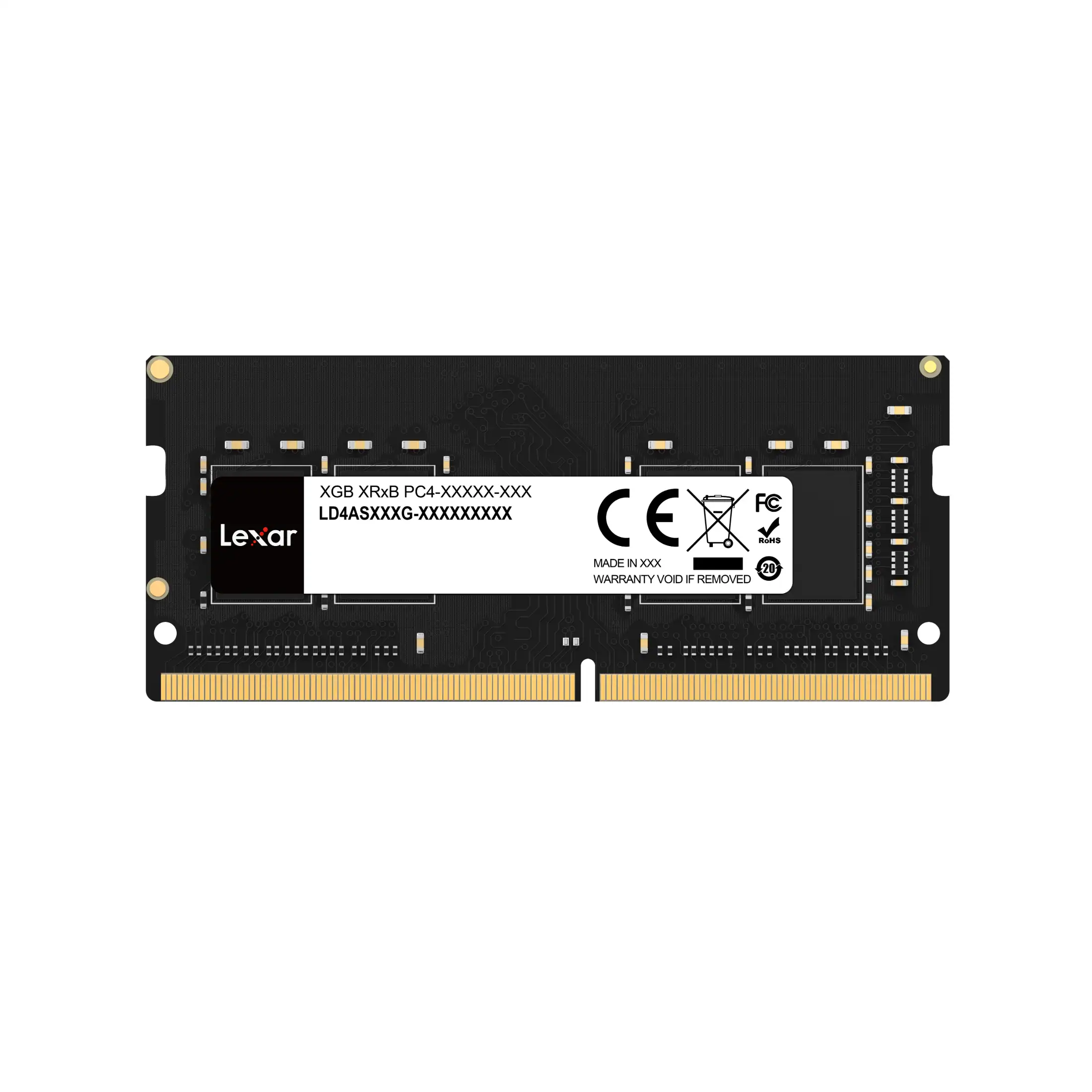 Lexar - DDR4 SODIMM 3200MT/s, C22, 1x16GB - Black