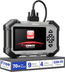 GOOLOO - DS600 All-System OBD2 Scanner, Lifetime Free Update Car Fault Code Reader with 9 Reset Functions