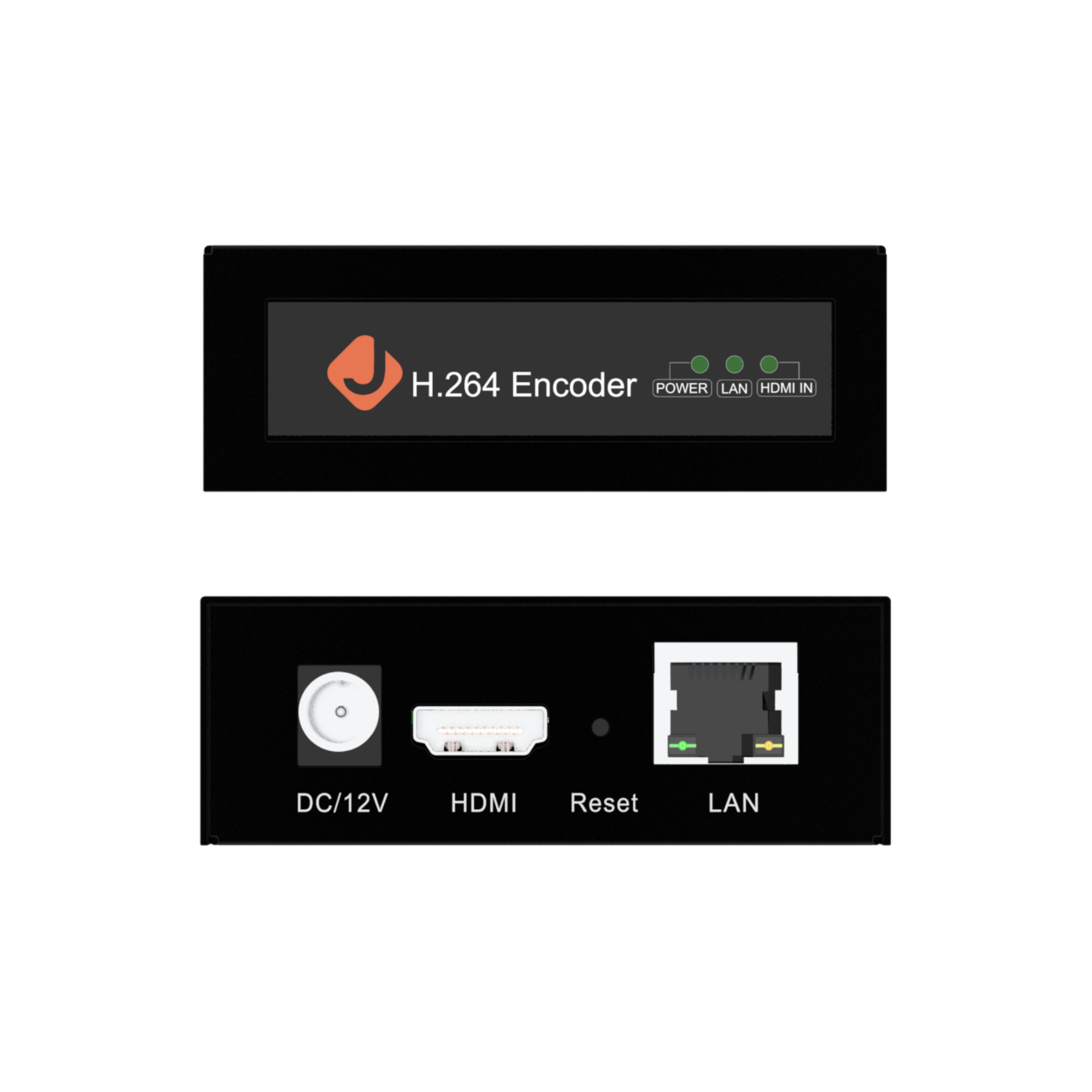 H.264 Encoder POWER LAN HDMI IN . DC/12V HDMI Reset LAN
