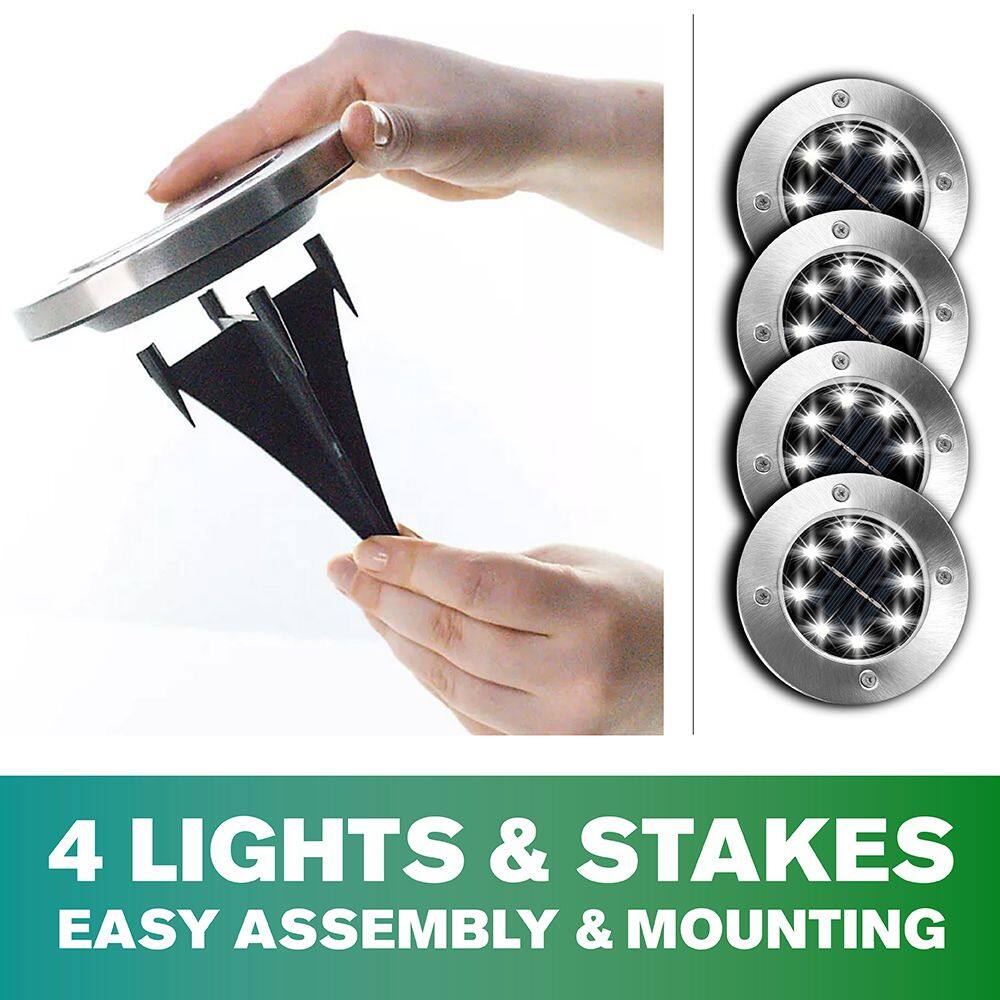 4 LIGHTS & STAKES  
EASY ASSEMBLY & MOUNTING