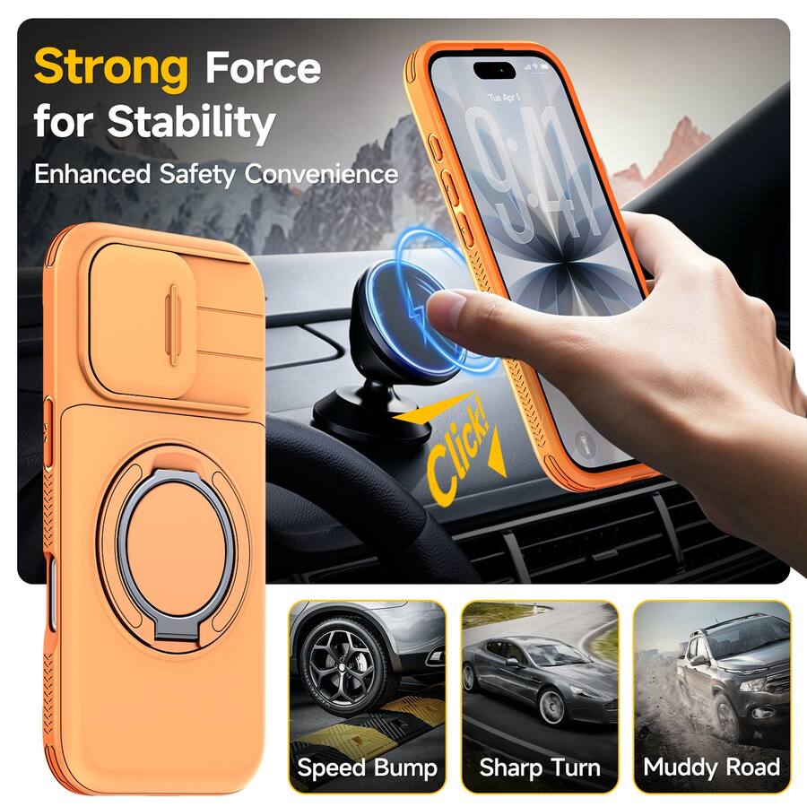 Colours For R Dteck Rugged Case for Apple iPhone 17 Shockproof Drop Protection Hidden ...