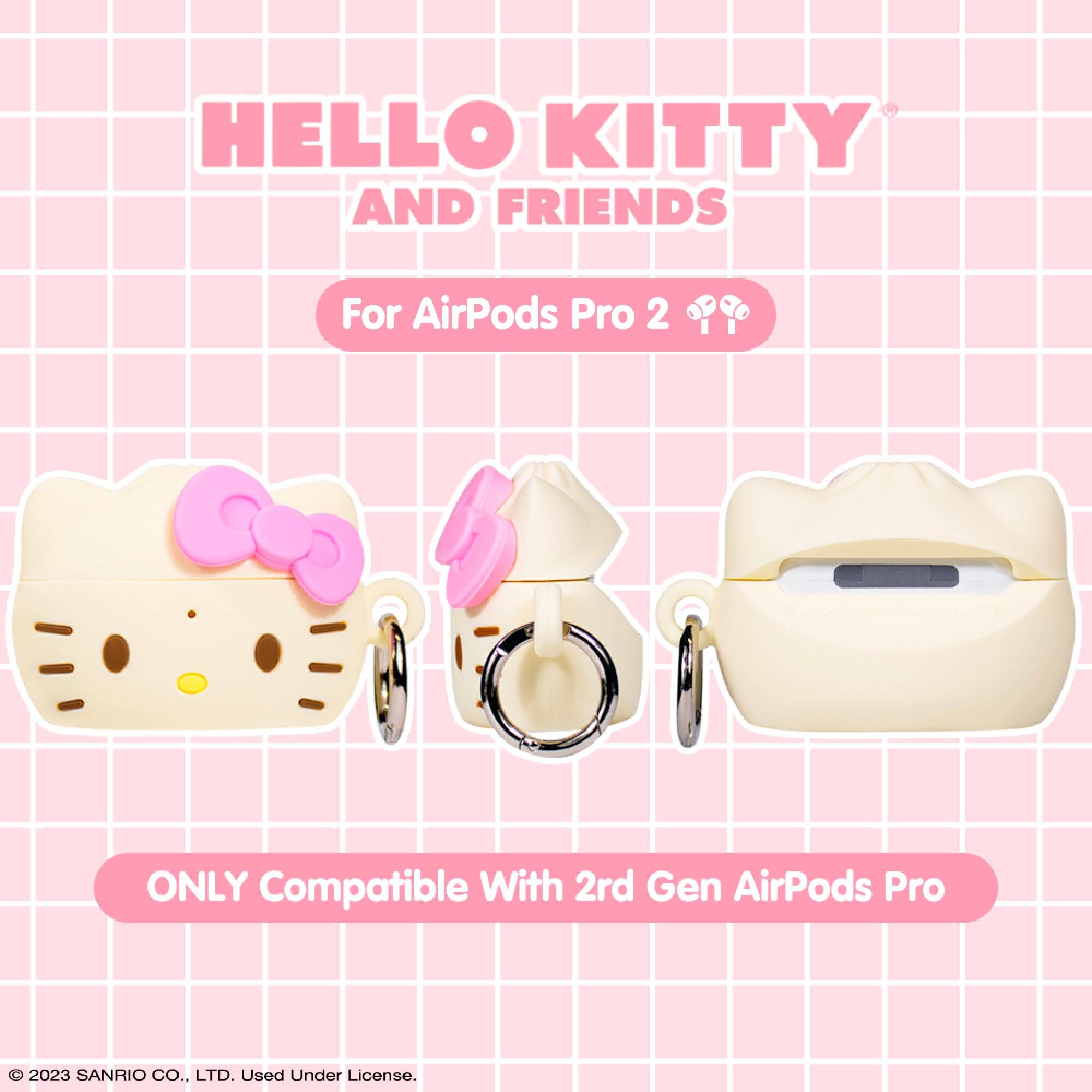 HELLO KITTY AND FRIENDS  
For AirPods Pro 2  
ONLY Compatible With 2nd Gen AirPods Pro  

© 2023 SANRIO CO., LTD. Used Under License.