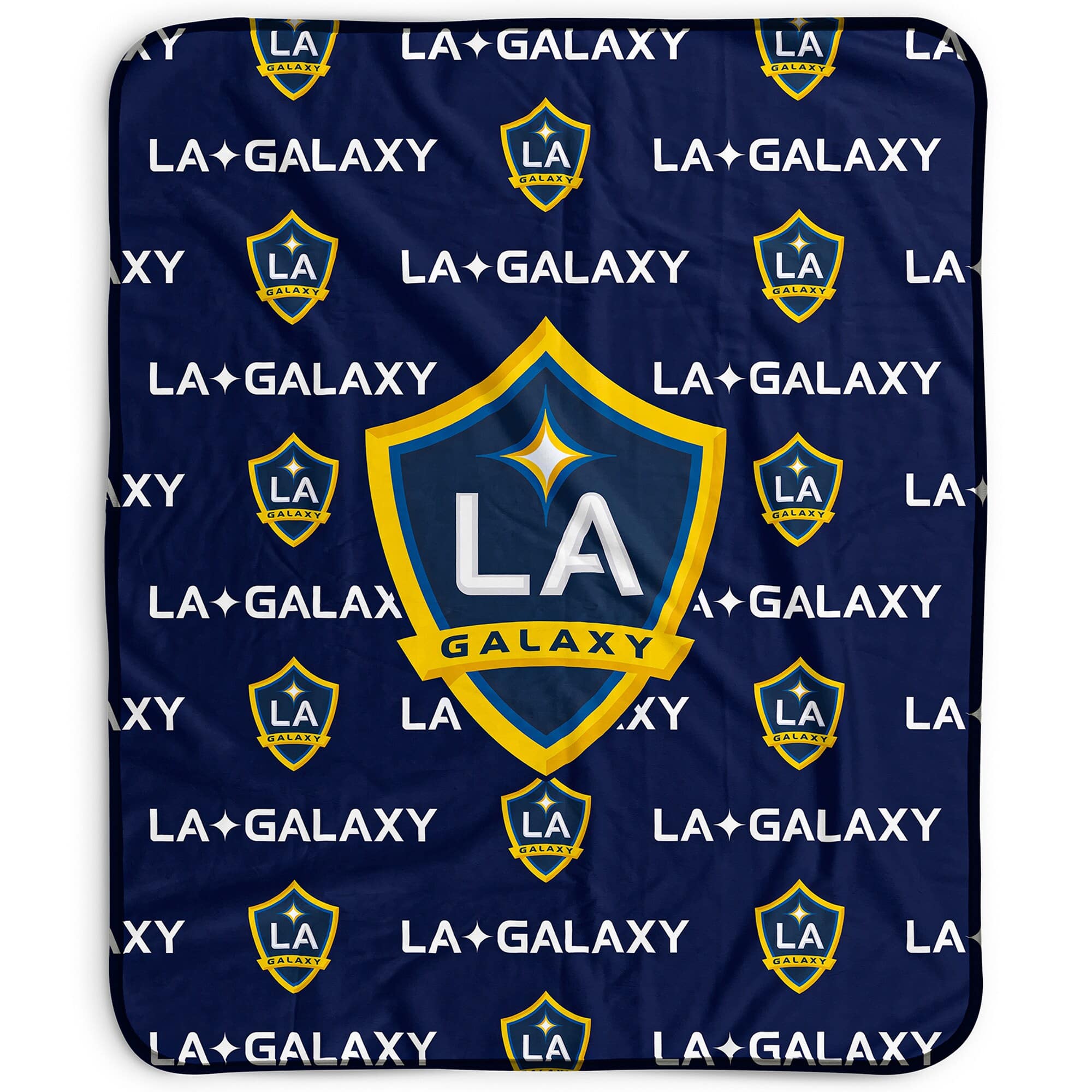 Pegasus - LA Galaxy 50" x 60" Repeat Wordmark Fleece Blanket - Multicolor