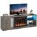 Back. Pinmoco - Pinmoco - TV Stand with Electric Fireplace LED TV Console Fits TVs up to 70 inch with Cabinet & Shelves - Gray.