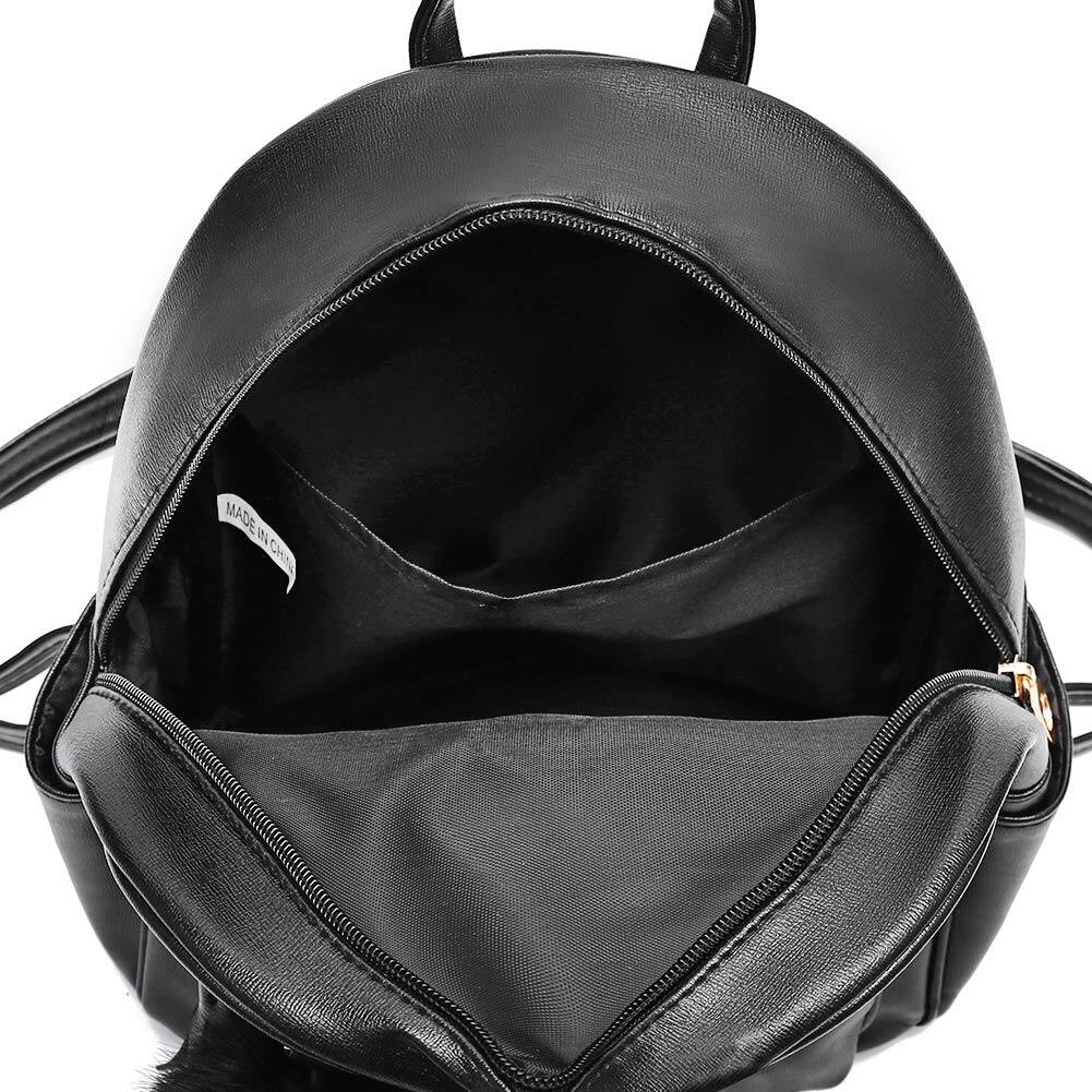 Alt View 2. Pacoar Cade - Mini Backpack Purse For Teens Women Purses Pu Leather Pom Shoulder Bag With Charm Tassel - Purple.