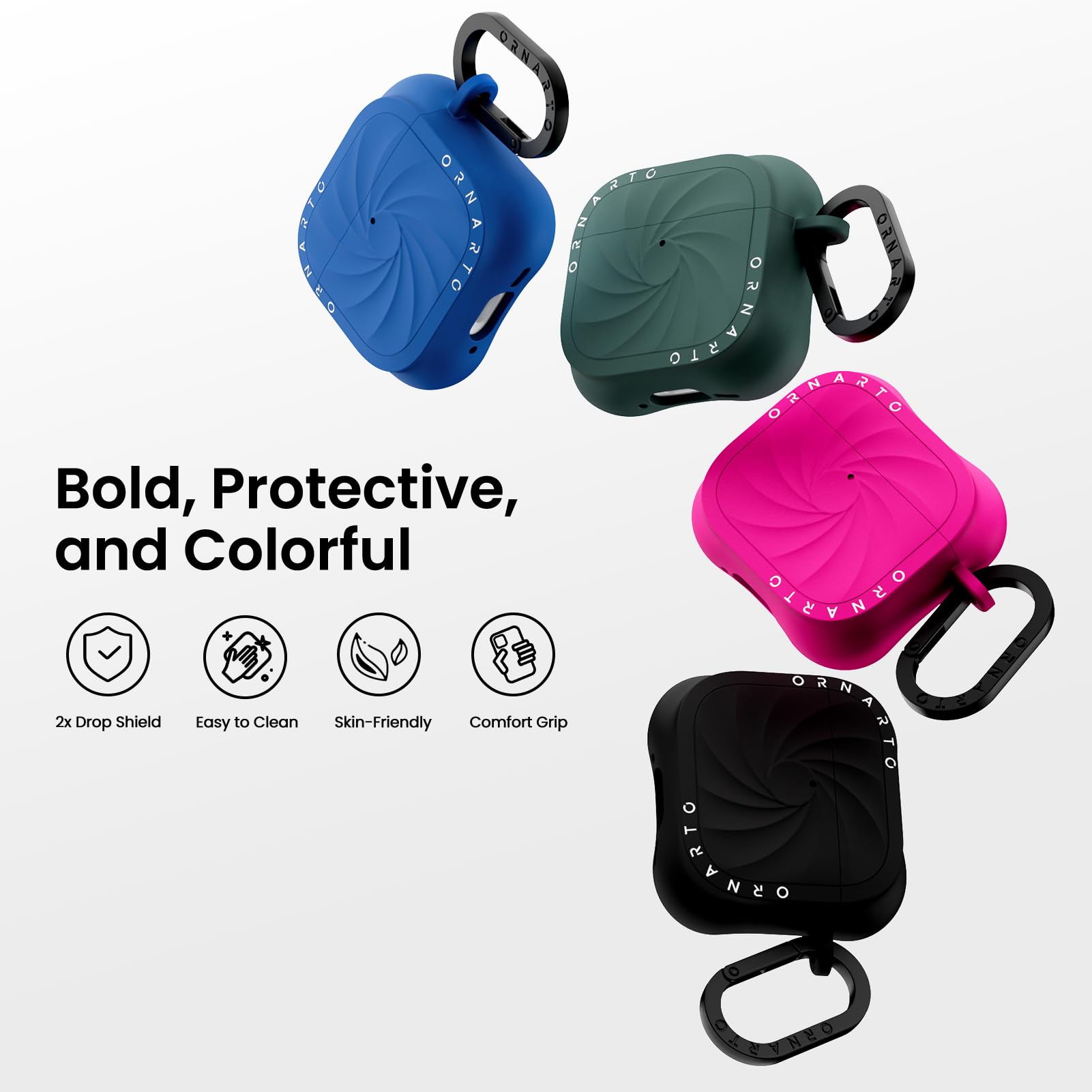 ORNARTO PRO  
ORNARTO DIZYNHO  
ORNARTO  
ORNANIC DENARIO  

Bold, Protective, and Colorful  
2x Drop Shield  
Easy to Clean  
Skin-Friendly  
Comfort Grip  

ORNARTO  
ORNARTO CREAMCAN