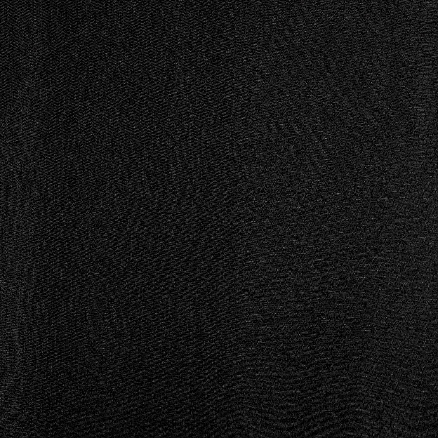 Alt View 2. RT Designers Collection - RT Designers Collection 100% Polyester 140 GSM Sedona Jacquard Grommet Curtain Panel 54" x 90" Black - Black.