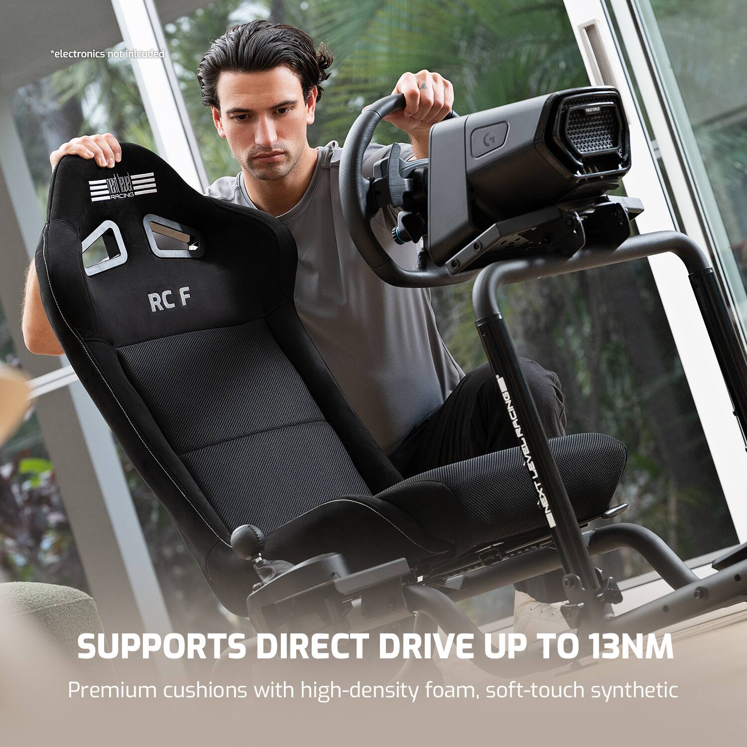 electronics not included

AMORE
RACING
RC F
LEVERLING RACING LEVEL TXENT
SUPPORTS DIRECT DRIVE UP TO 13NM
Premium cushions with high-density foam, soft-touch synthetic