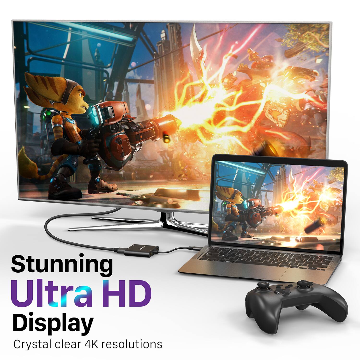 Stunning Ultra HD Display  
Crystal clear 4K resolutions