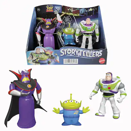Disney Pixar
Toy Story 30
Storytellers
MATTEL
4+
STORYTELLERS
Buzz Lightyear
Woody
Zurg
Buzz Lightyear
Woody
Zurg