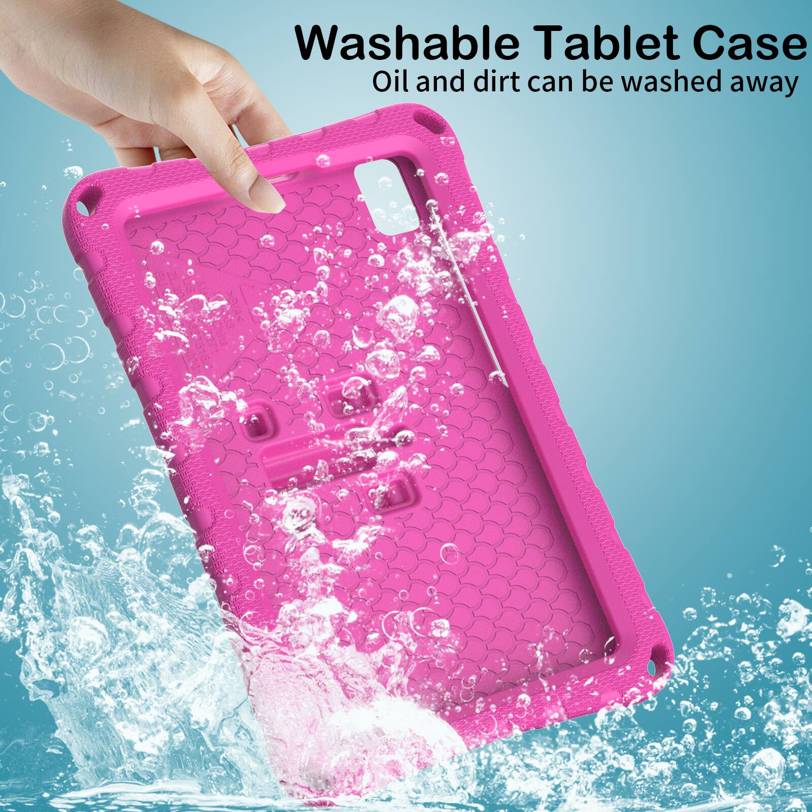 Washable Tablet Case  
Oil and dirt can be washed away