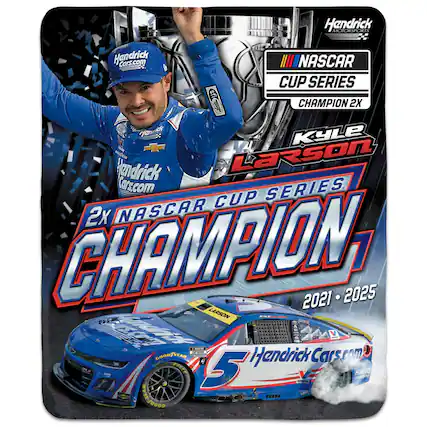 Hendrick Motorsports
HendrickCars.com
NASCAR CUP SERIES
CHAMPION 2X
Kyle Larson
2X NASCAR CUP SERIES CHAMPION
2021 - 2025
HendrickCars.com