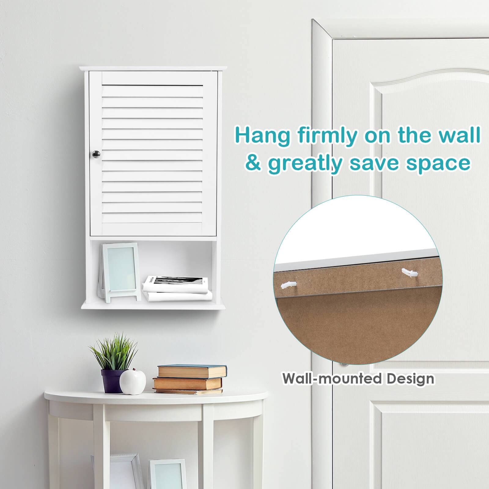 Hang firmly on the wall & greatly save space  
Wall-mounted Design