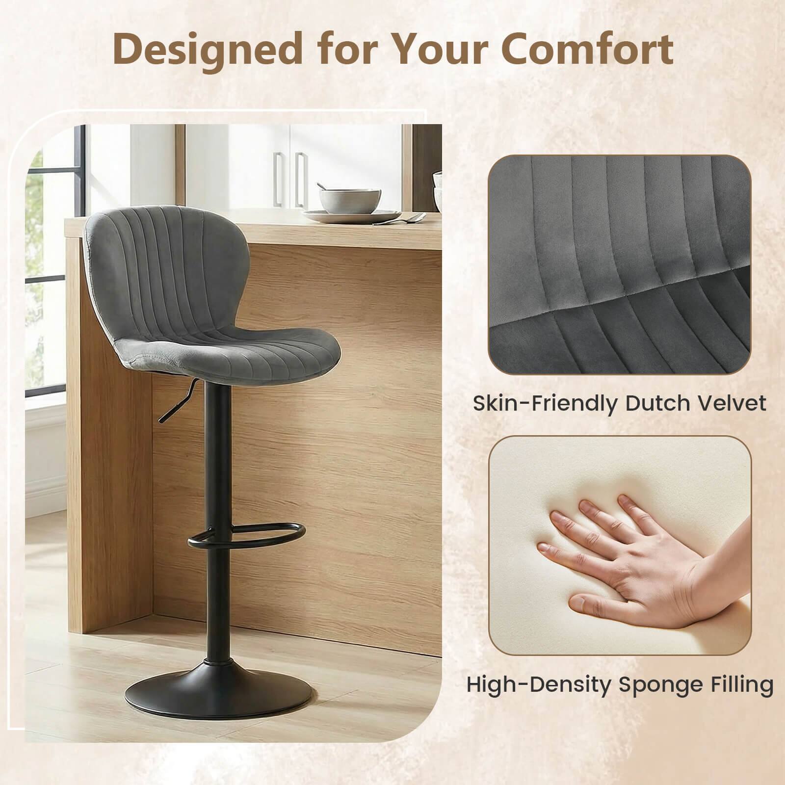 Designed for Your Comfort

Skin-Friendly Dutch Velvet

High-Density Sponge Filling