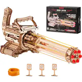 ROKR - 3D Wooden Puzzles for Adults,Rotating-Barrel Machine,412 Piece 3D Puzzles,Gift for Adults and Teens LQA01